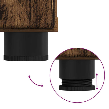 Buffet Bois ancien 88.5 x 30.5 x 73 cm Bois d'ingénierie