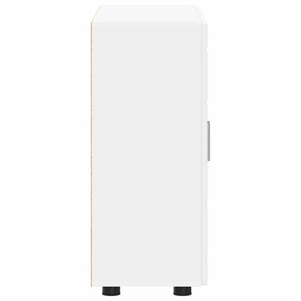 Buffet avec étagère Blanc 55.5 x 29 x 100 cm Bois d'ingénierie