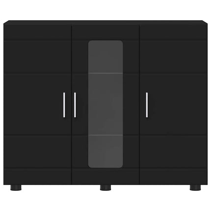 Buffet avec étagère Noir 55.5 x 29 x 100 cm Bois d'ingénierie