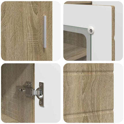 Buffet Chêne sonoma 55.5 x 29 x 100 cm Bois d'ingénierie