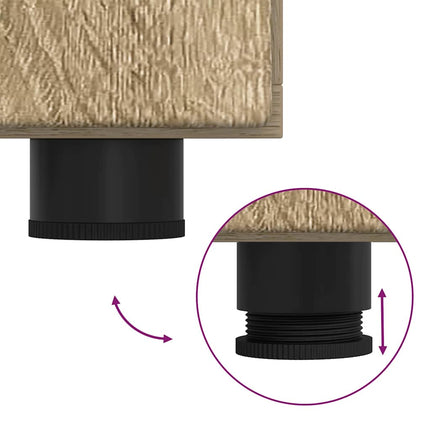 Buffet Chêne sonoma 55.5 x 29 x 100 cm Bois d'ingénierie