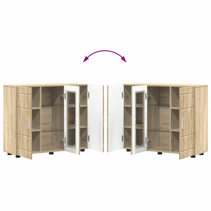 Buffet Chêne sonoma 55.5 x 29 x 100 cm Bois d'ingénierie