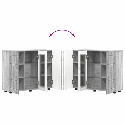 Buffet Sonoma gris 55.5 x 29 x 100 cm Bois d'ingénierie