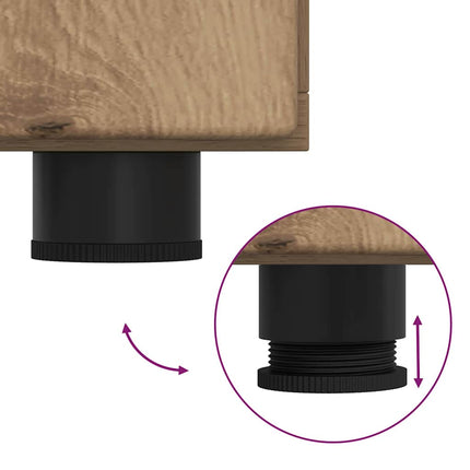 Buffet chêne artisanal 55.5 x 29 x 100 cm Bois d'ingénierie