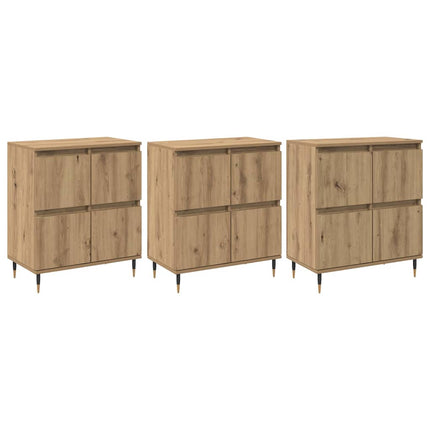 Buffets 3 pcs chêne artisanal 180 x 35 x 70 cm