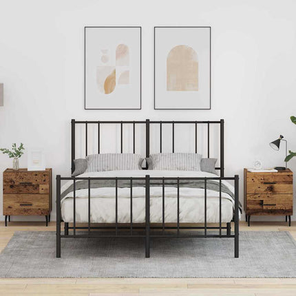 Cabinet de chevet 2 pcs Bois ancien 40 x 35 x 47.5 cm