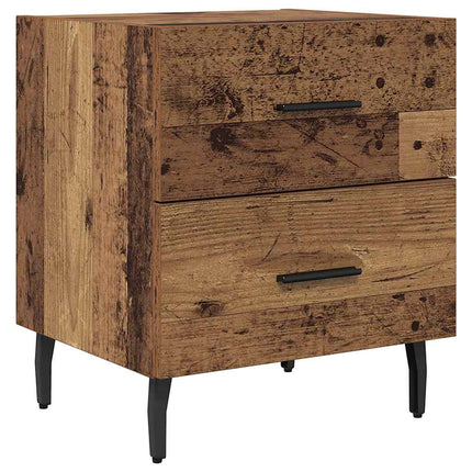 Cabinet de chevet 2 pcs Bois ancien 40 x 35 x 47.5 cm