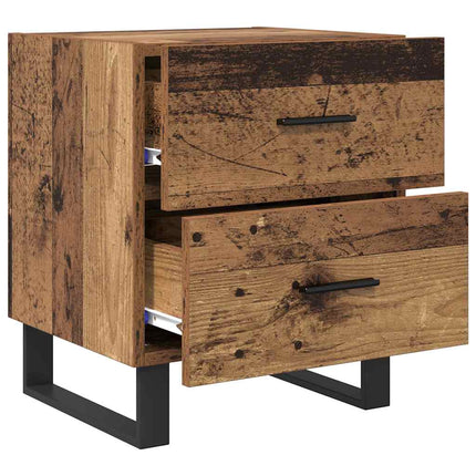 Cabinet de chevet 2 pcs Bois ancien 40 x 35 x 47.5 cm