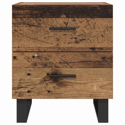 Cabinet de chevet 2 pcs Bois ancien 40 x 35 x 47.5 cm