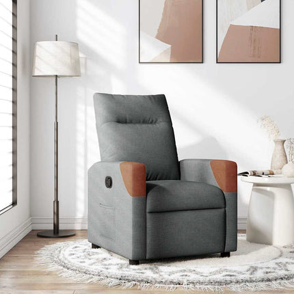 Fauteuil inclinable Gris foncé 69 x 86 x 100 cm tissu