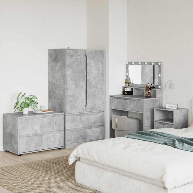 Armoire de rangement Gris béton 80 x 48 x 57 cm
