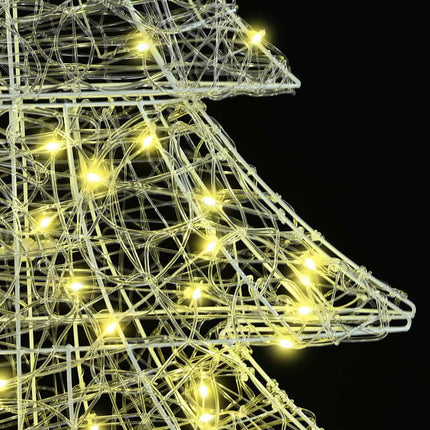 Sapin de Noël avec 160 LED Blanc chaud 150 cm Acrylique
