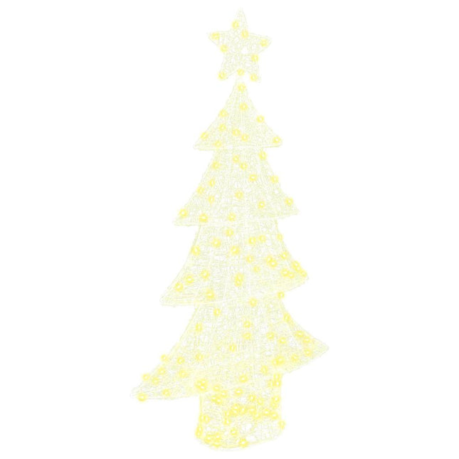 Sapin de Noël avec 160 LED Blanc chaud 150 cm Acrylique