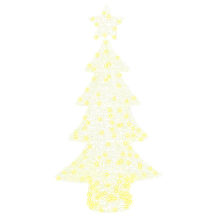 Sapin de Noël avec 160 LED Blanc chaud 150 cm Acrylique