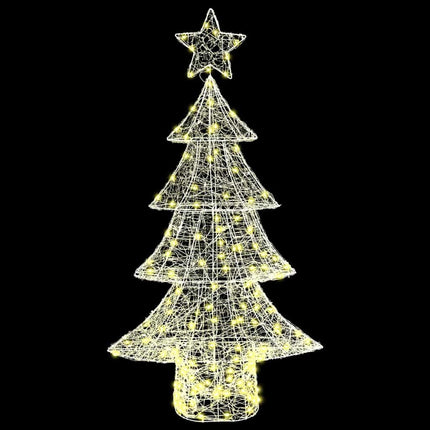 Sapin de Noël avec 160 LED Blanc chaud 150 cm Acrylique