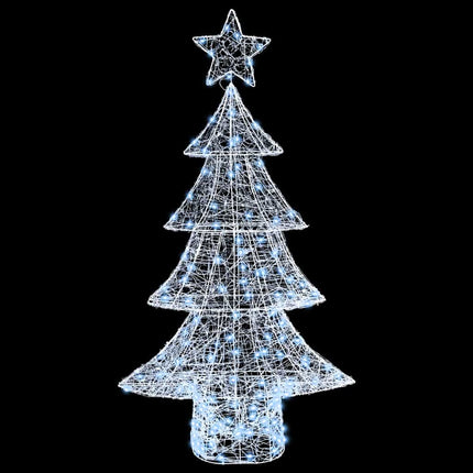 Sapin de Noël avec 160 LED Blanc froid 150 cm Acrylique