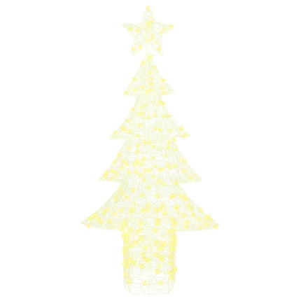Sapin de Noël avec 240 LED Blanc chaud 180 cm Acrylique