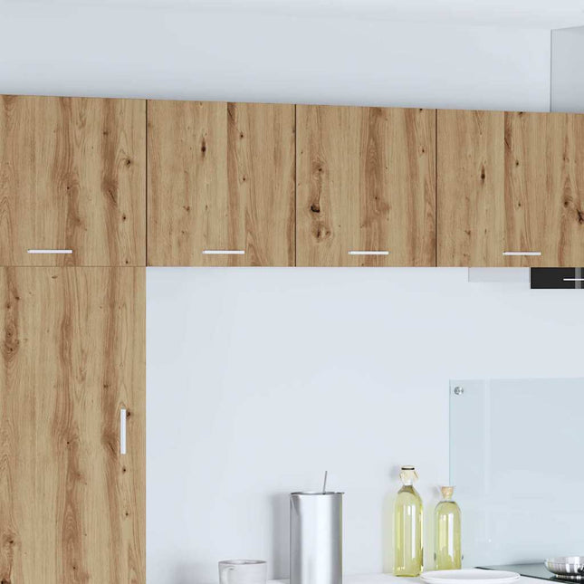 Armoire suspendue Riga Chêne Artisan et Blanc 40 x 31 x 40 cm