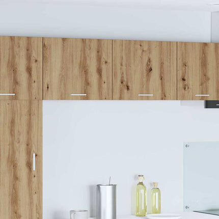 Armoire suspendue Riga Chêne Artisan et Blanc 50 x 31 x 40 cm