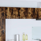 Armoire Suspendue Riga Et Blanc 60 X 31 X 40 Cm Chêne Fumé 1x meuble suspendu (2 portes) 60 cm de large 40 cm de haut