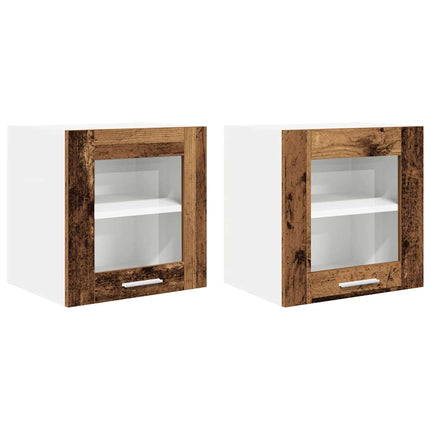 Armoire suspendue Riga 2 pcs Bois Ancien 40 x 31 x 40 cm