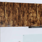 Armoire Suspendue Avec Étagère Riga 2 Pcs Et Blanc Chêne Fumé 2x meuble suspendu (1 porte) 30 cm de large 80 cm de haut