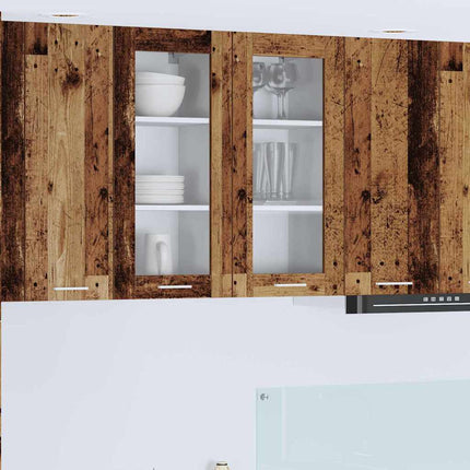 Armoire suspendue Riga 2 pcs Bois Ancien 40 x 31 x 80 cm