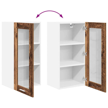 Armoire suspendue Riga 2 pcs Bois Ancien 40 x 31 x 80 cm