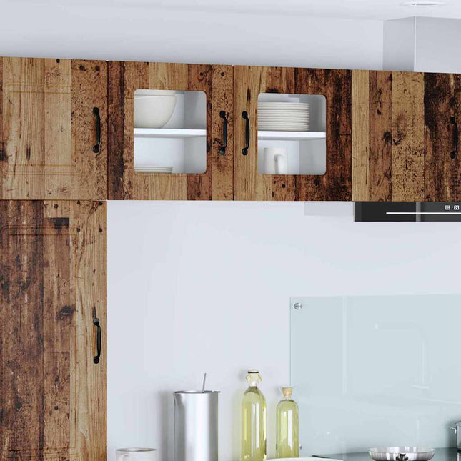 Meuble mural de cuisine 2 pcs Bois Ancien 40 x 31 x 40 cm