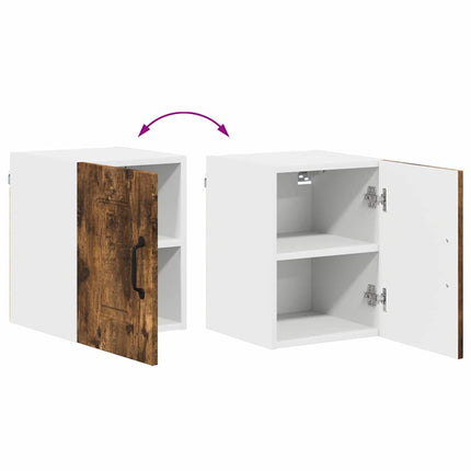 Meuble mural de cuisine 2 pcs Chêne fumé 30 x 31 x 40 cm
