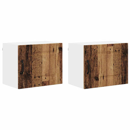 Meuble mural de cuisine 2 pcs Bois Ancien 50 x 31 x 40 cm