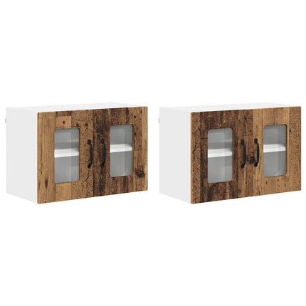Meuble mural de cuisine 2 pcs Bois Ancien 60 x 31 x 40 cm
