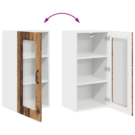 Meuble mural de cuisine 2 pcs Bois Ancien 40 x 31 x 80 cm