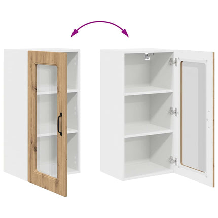 Meuble mural de cuisine Chêne artisanal 40 x 31 x 80 cm