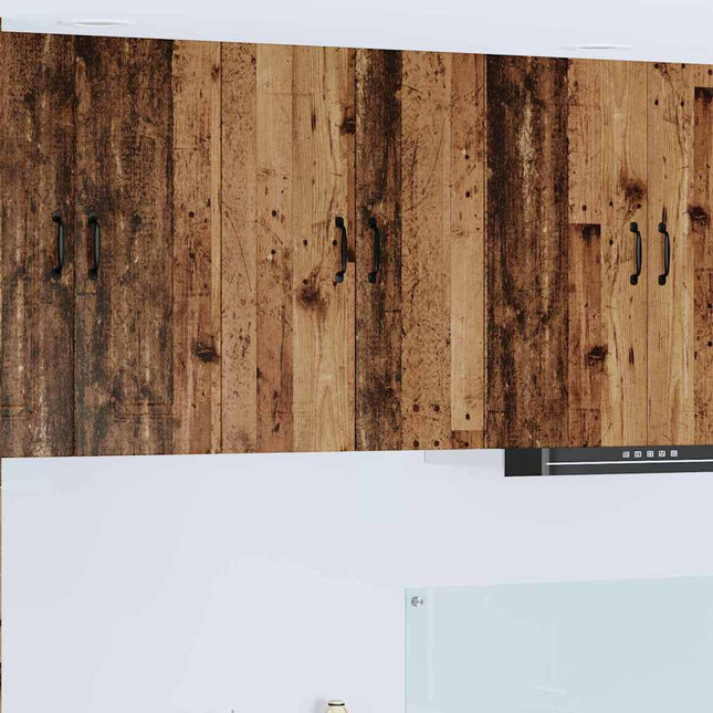 Meuble mural de cuisine 2 pcs Bois Ancien 30 x 31 x 80 cm