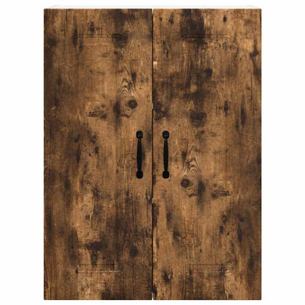 Meuble mural de cuisine avec étagère Chêne fumé 60 x 31 x 80 cm