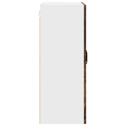 Meuble mural de cuisine avec étagère Chêne fumé 60 x 31 x 80 cm