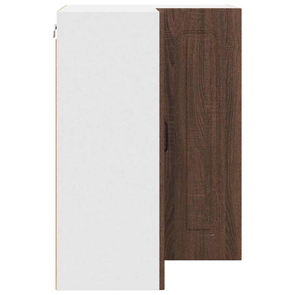 Meuble mural de cuisine avec étagère Chêne brun 57 x 57 x 80 cm