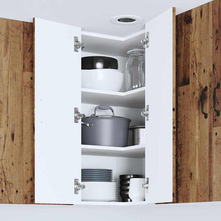 Meuble mural de cuisine avec porte Bois Ancien 57 x 57 x 80 cm