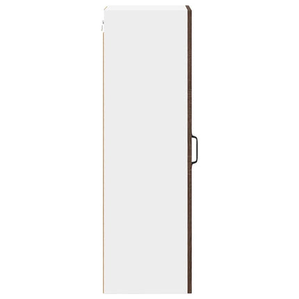 Meuble mural de cuisine avec porte Chêne brun 30 x 31 x 100 cm