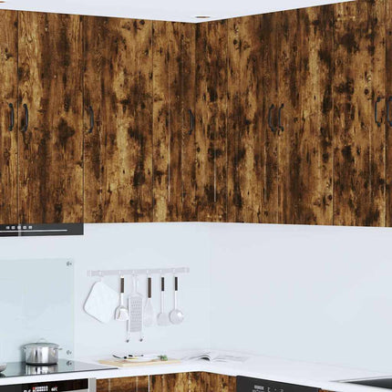 Meuble mural de cuisine avec porte Chêne fumé 57 x 57 x 100 cm