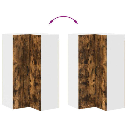 Meuble mural de cuisine avec porte Chêne fumé 57 x 57 x 100 cm