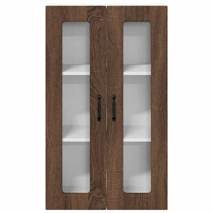 Meuble mural de cuisine avec porte Chêne brun 60 x 31 x 100 cm