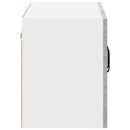 Meuble mural de cuisine avec étagère Gris béton 60 x 31 x 40 cm