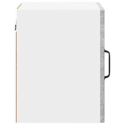 Meuble mural de cuisine avec étagère Gris béton 30 x 31 x 40 cm