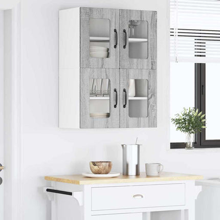 Meuble mural de cuisine avec porte Gris Sonoma 60 x 31 x 40 cm