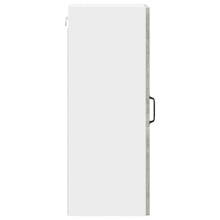 Meuble mural de cuisine avec étagère Gris béton 30 x 31 x 80 cm