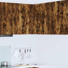 Meuble mural de cuisine avec étagère Chêne fumé 57 x 57 x 80 cm