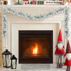 Guirlande de Boules de Noël Argent 186 cm Polystyrène