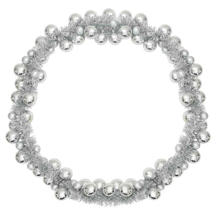 Guirlande de Boules de Noël Argent 186 cm Polystyrène